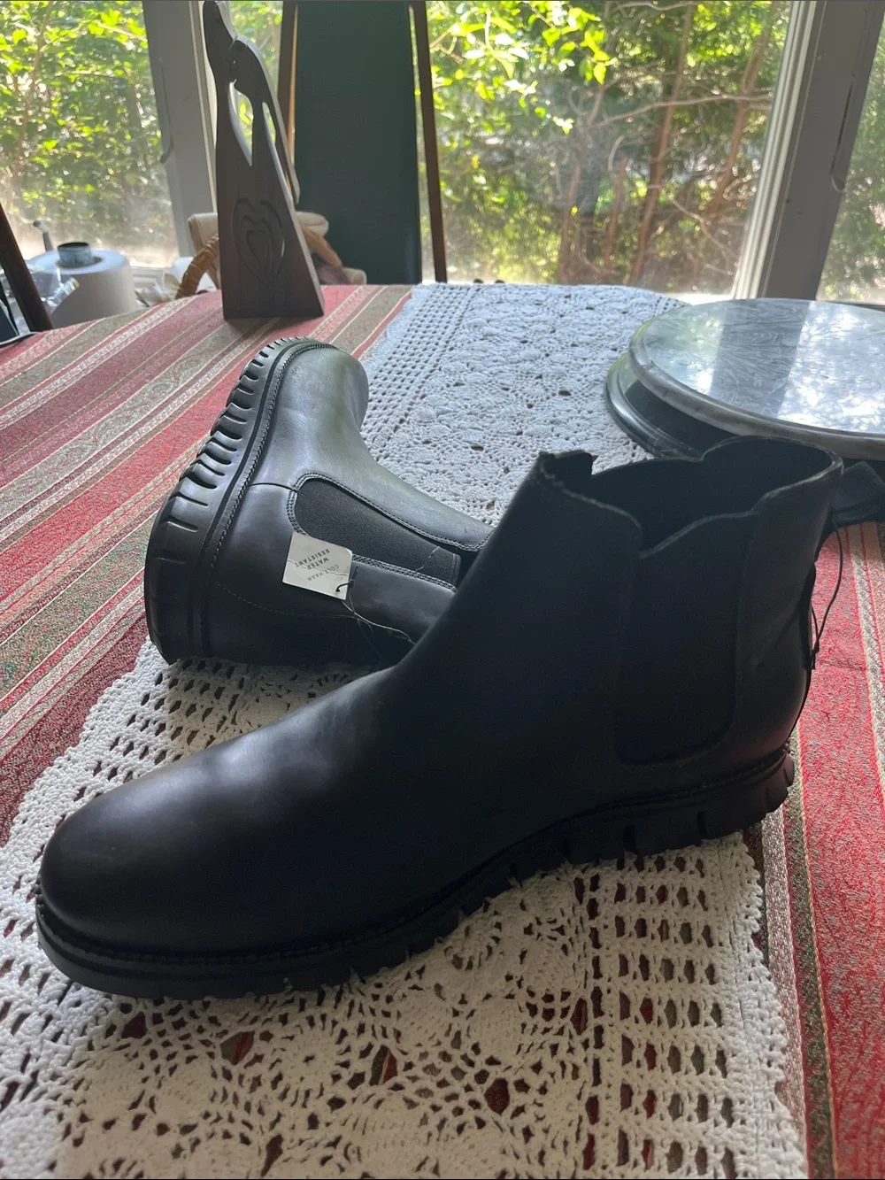 Cole Haan Chelsea boot black water resistant